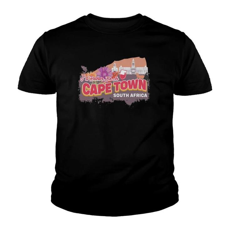 I'd Rather Be In Cape Town South Africa Vintage Souvenir Youth T-shirt