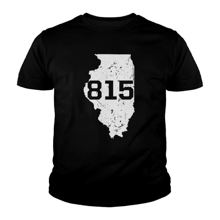 Illinois Rockford Joliet Area Code 815 Souvenir Gift Midwest  Youth T-shirt