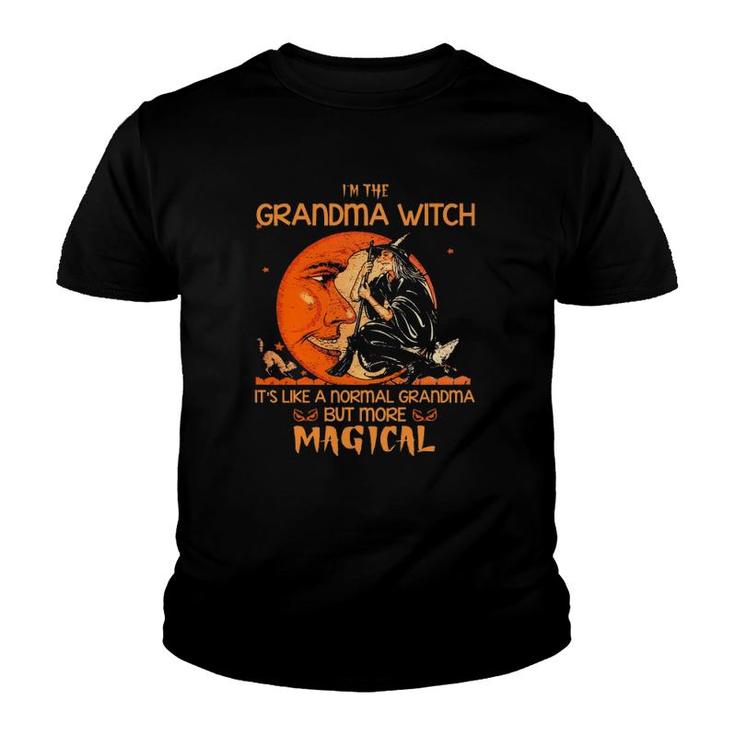 I'm The Grandma Witch Grandmother Halloween Gift Youth T-shirt