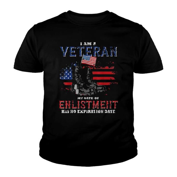 I'm Veteran Enlistment American Veteran  Youth T-shirt