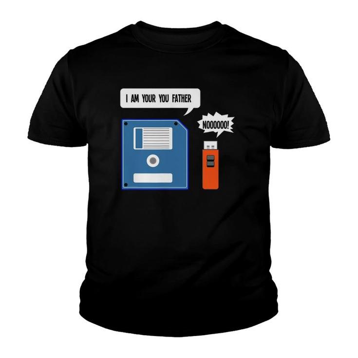 I'm Your Father Diskette Floppy Disk Usb Geek Computer Youth T-shirt