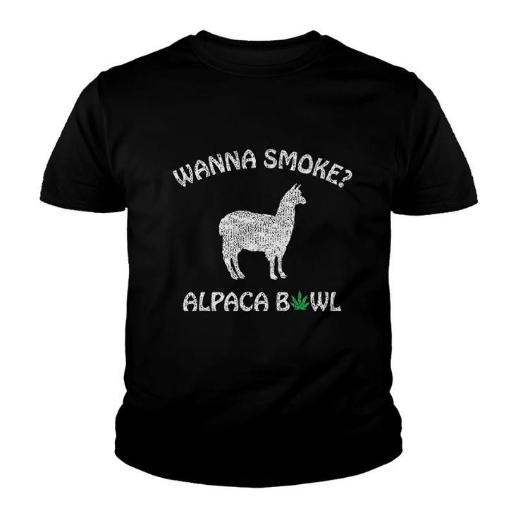 Instant Message Wanna Alpaca Bowl Youth T-shirt