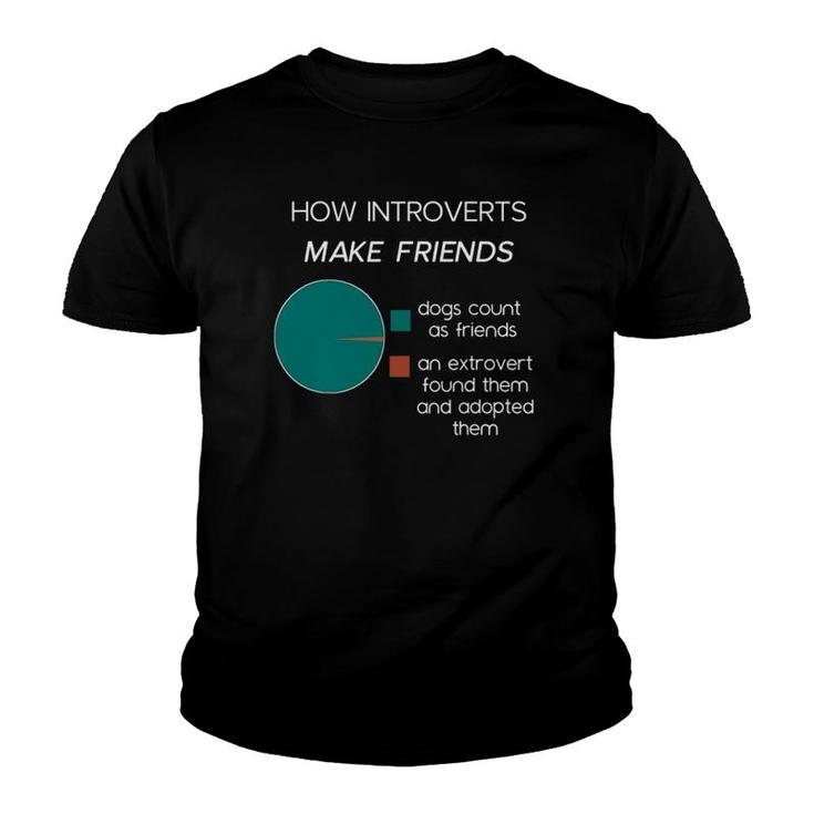 Introvert Funny Introverts Pie Chart Meme Youth T-shirt