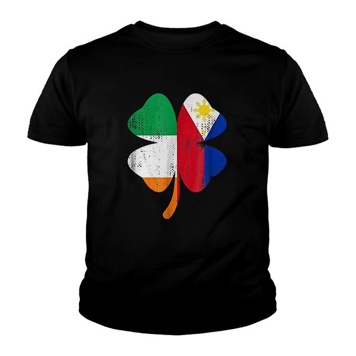 Irish Filipino Flags St Patricks Day Youth T-shirt
