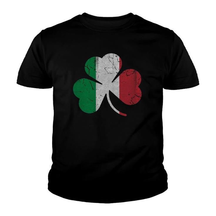 Irish Italian Flag Shamrock Italia Youth T-shirt