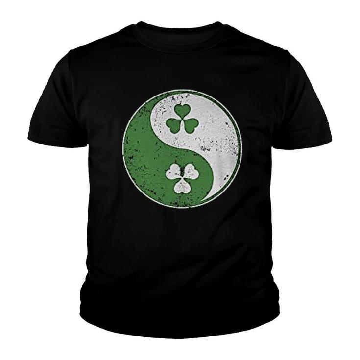 Irish Shamrock Yang Yin Youth T-shirt