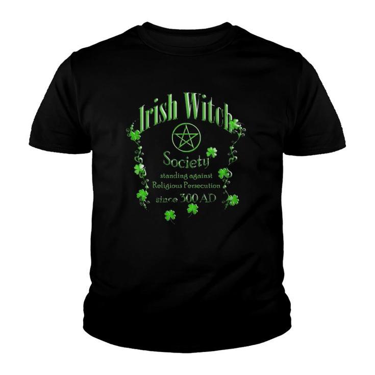 Irish Witch St Patrick's Day Youth T-shirt