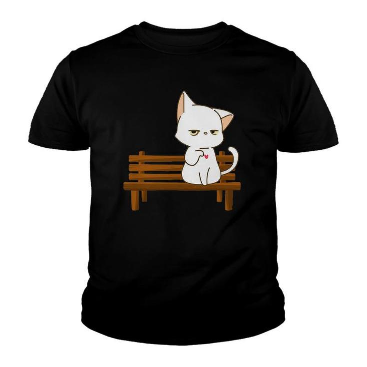 It Hurts Right Here In My Meow Meow Youth T-shirt