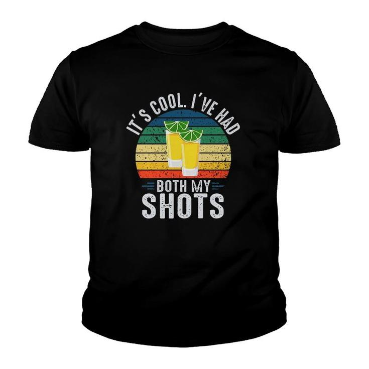 It's Cool I've Had Both My Shots Tequila Lemon Slice Vintage Youth T-shirt