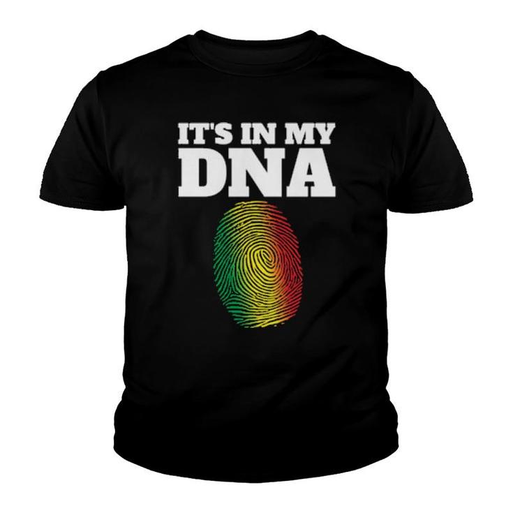 It's In My Dna African Black History Juneteenth Fingerabdruck Langarm  Youth T-shirt