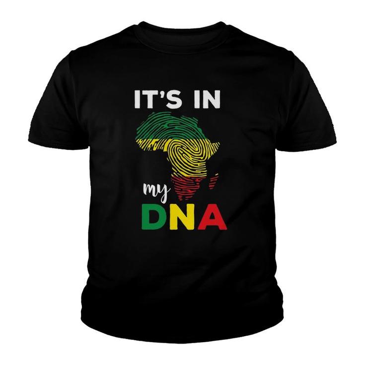 It's In My Dna Black History Month African Roots Gift Youth T-shirt