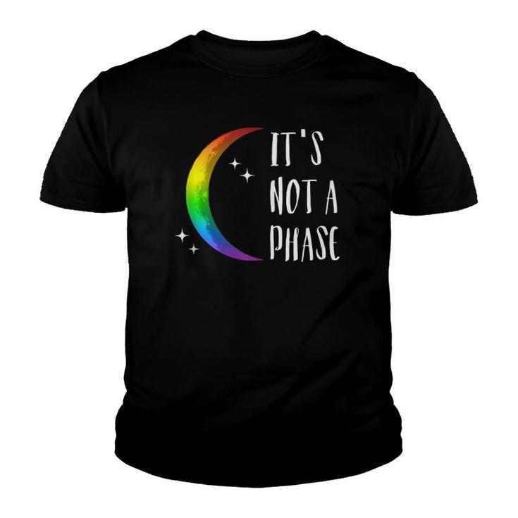 It's Not A Phase Halfmoon Gay Pride Lgbt  Youth T-shirt
