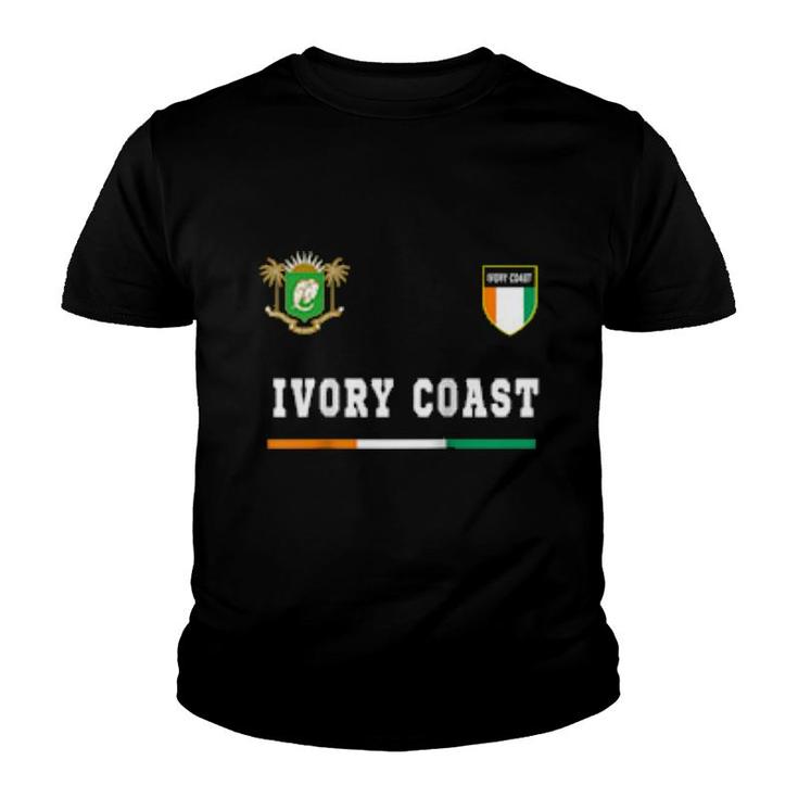 Ivory Coast Sportsoccer Jersey Tee Flag Football  Youth T-shirt