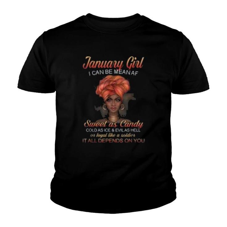 January Queens Are Born In January Youth T-shirt