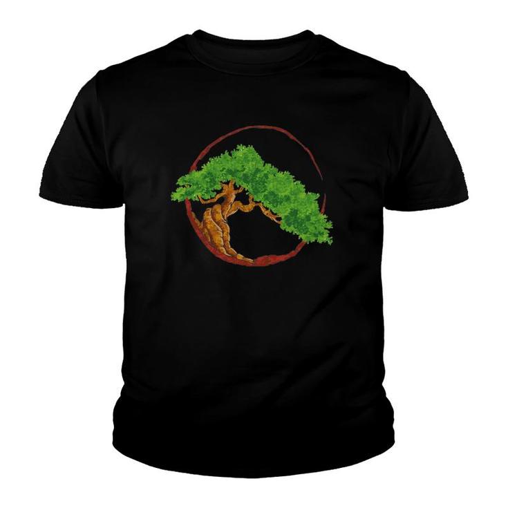 Japanese Garden Nature Bonsai Tree Youth T-shirt