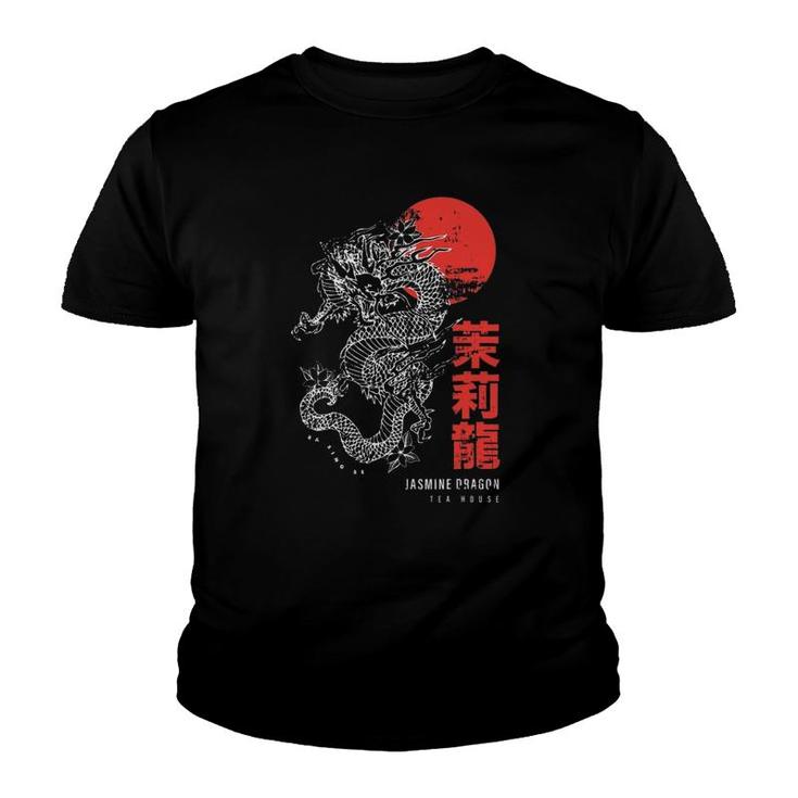 Japanese Tokyo Dragon Asian  Japanese Kanji Calligraphy Youth T-shirt