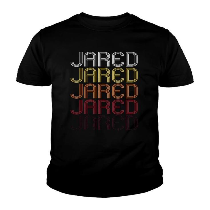 Jared Retro Wordmark Pattern Vintage Style Youth T-shirt