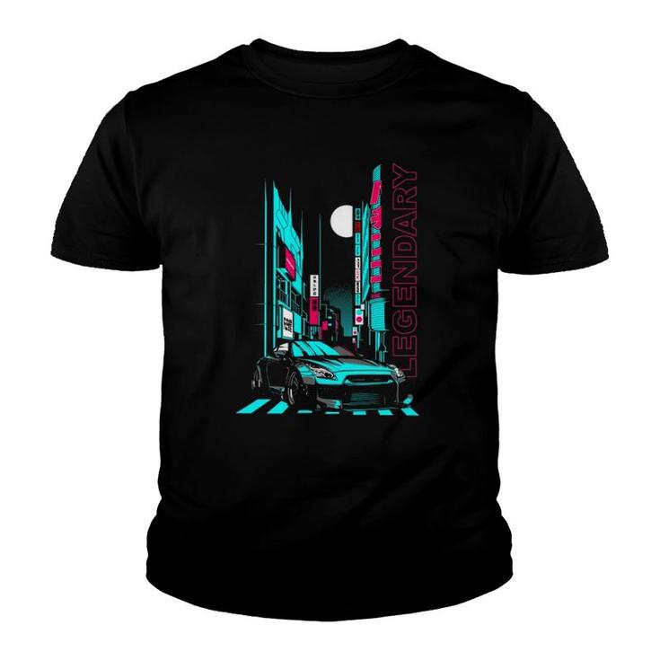 Jdm Japanese Tokio Racecar Tuning Car  Youth T-shirt