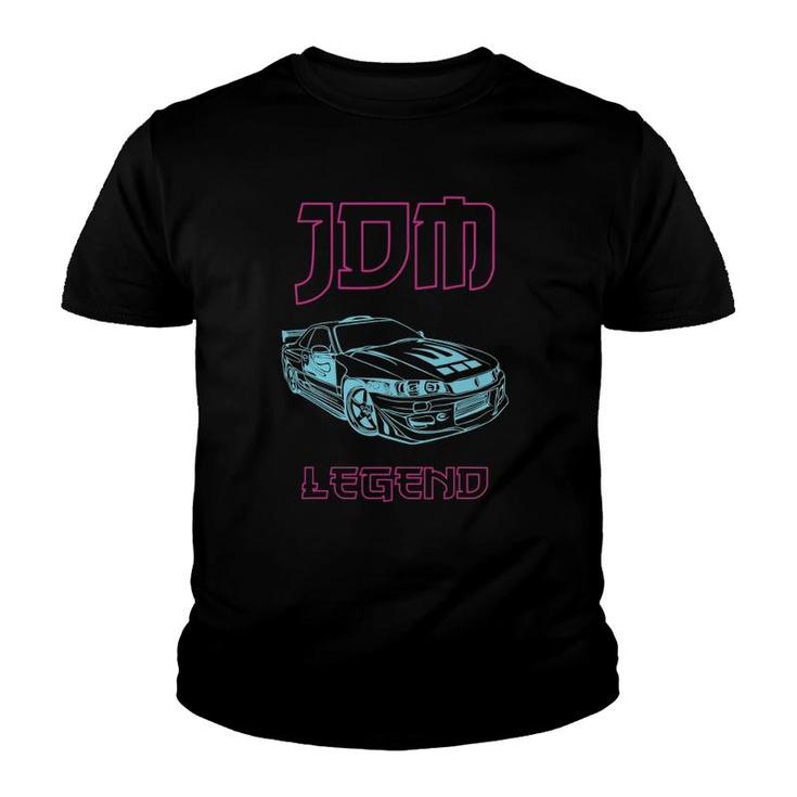 Jdm Legend Japanese Street Racing Car Drifting Automotive Youth T-shirt