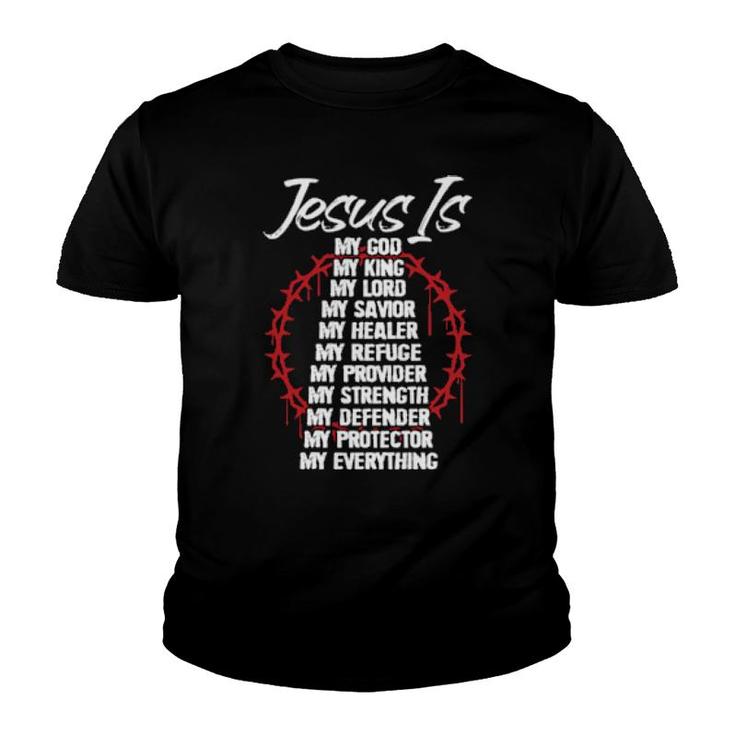 Jesus My Savior Lord Christian God Cross Christian  Youth T-shirt