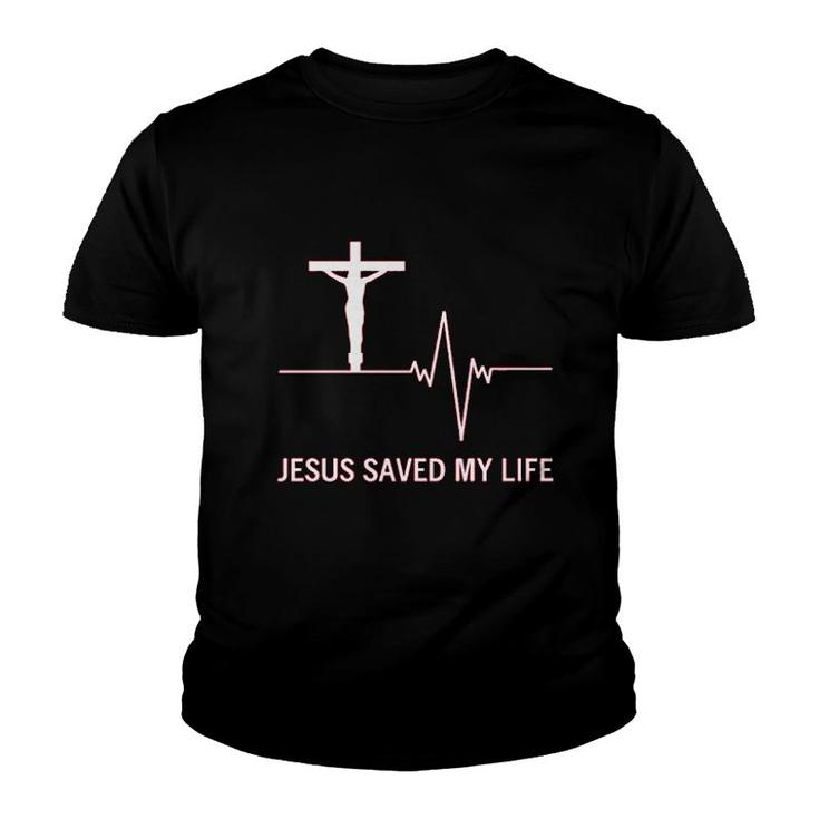Jesus Saved My Life Faith God Youth T-shirt