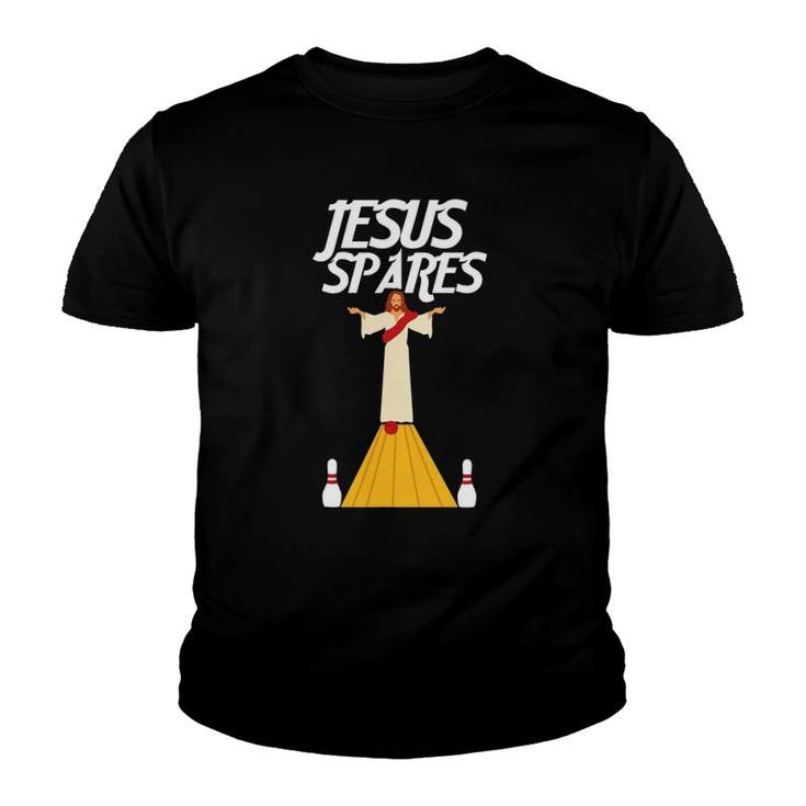 Jesus Spares Bowling Player Lover Youth T-shirt