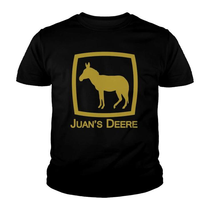 Juan's Deere Funny Immigration Novelty Caravan Parody Youth T-shirt
