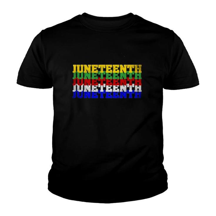 Juneteenth 06 19 Is My Independence Free Black Lives Matter Youth T-shirt