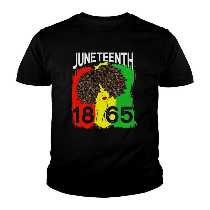 Juneteenth 1865 Is My Independence Day Black Women Black Pride Pan-African Colours Youth T-shirt