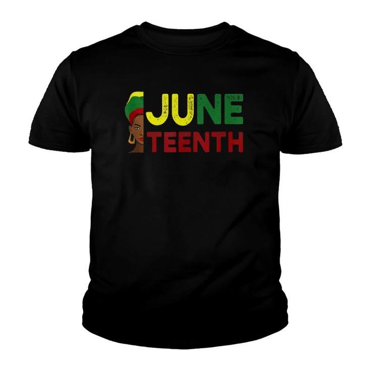 Juneteenth Black Women African American Independence Day  Youth T-shirt