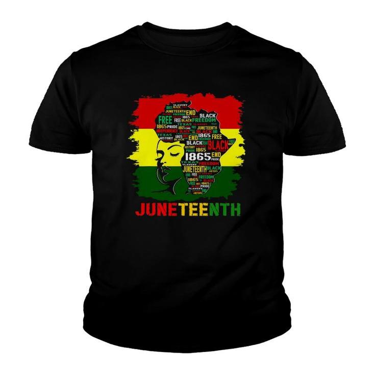 Juneteenth Independence Day - African Flag Black History Tee Youth T-shirt