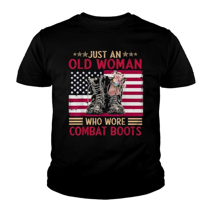 Just An Old Who Wore Combat Boots  Youth T-shirt