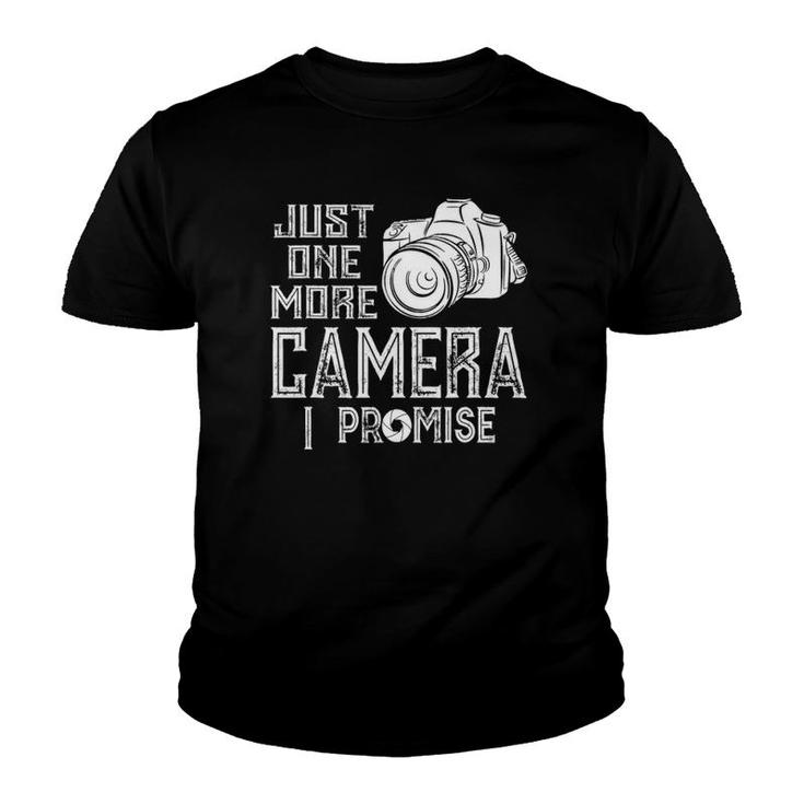 Just One More Camera I Promise Youth T-shirt