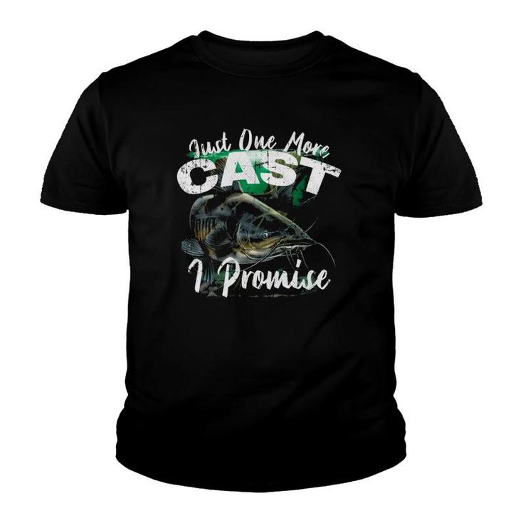 Just One More Cast I Promise Catfish Youth T-shirt