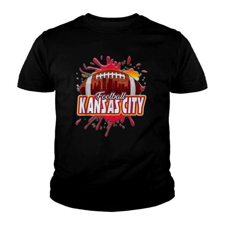 Kansas City Football Retro Vintage Missouri Chief Youth T-shirt
