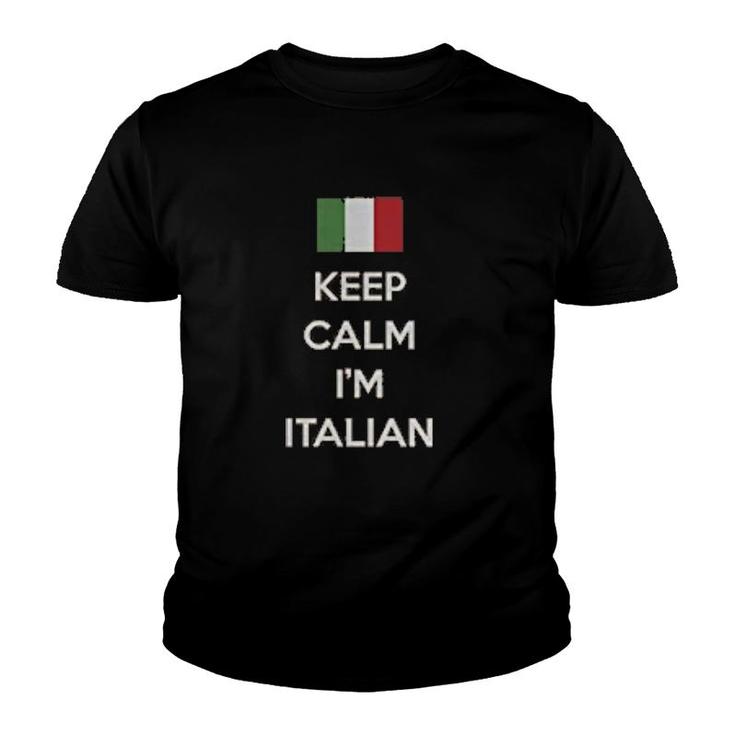 Keep Calm I Am Italian Youth T-shirt
