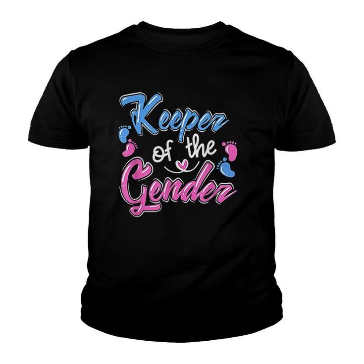 Keeper Of The Gender Reveal Announcement Youth T-shirt