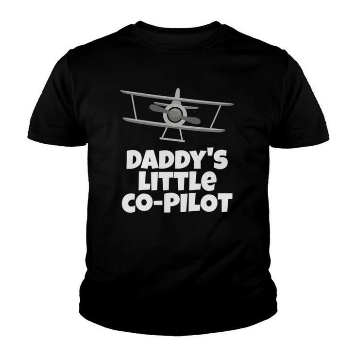 Kids Daddy's Little Co Pilot Kid's Airplane Youth T-shirt