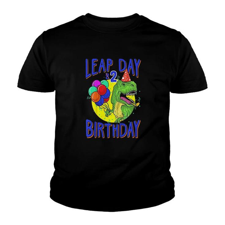 Kids Leap Day Birthday 8th February 29 8 Year Old Boy Gift  Youth T-shirt