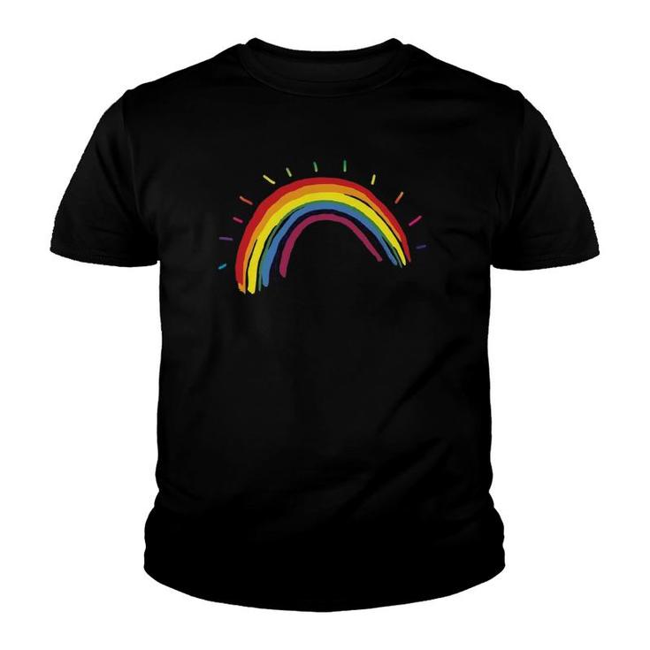 Kindness Rainbow Positive Message - Be Kind Youth T-shirt
