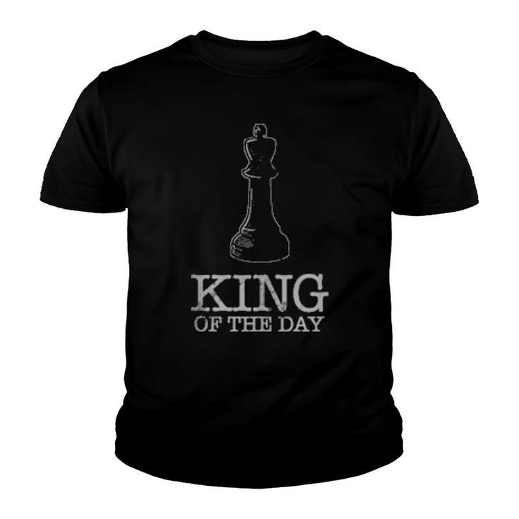 King For A Day Chess Player Chessboard Chess  Youth T-shirt