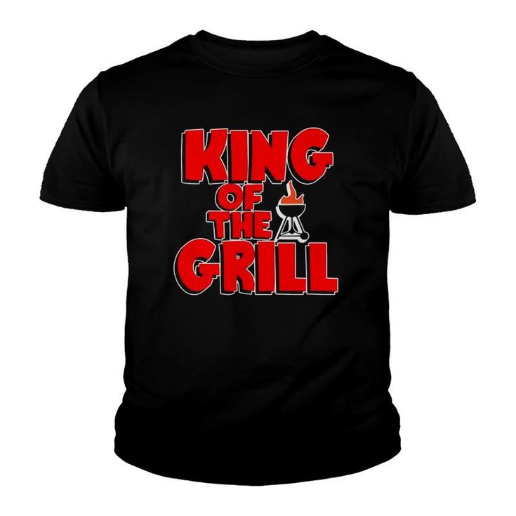 King Of The Grill - Bbq Grill Funny Parody Father's Day Gift Youth T-shirt