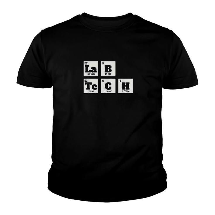 Lab Tech Funny Periodic Table Elements Youth T-shirt