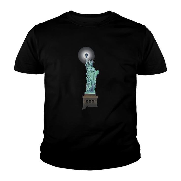 Lady Liberty Knows Youth T-shirt