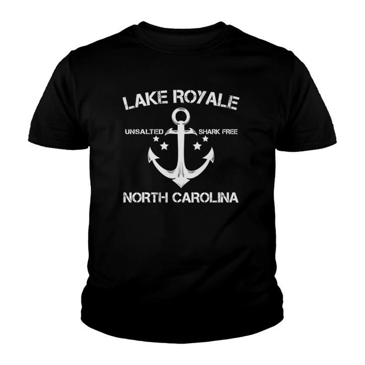 Lake Royale North Carolina Funny Fishing Camping Summer Gift Youth T-shirt
