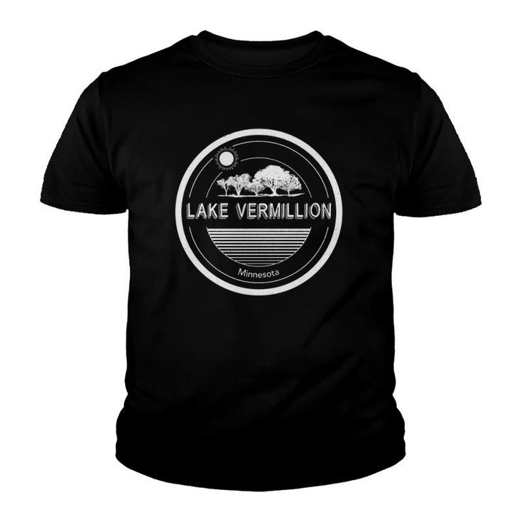 Lake Vermilion Minnesota, Retro Design Youth T-shirt