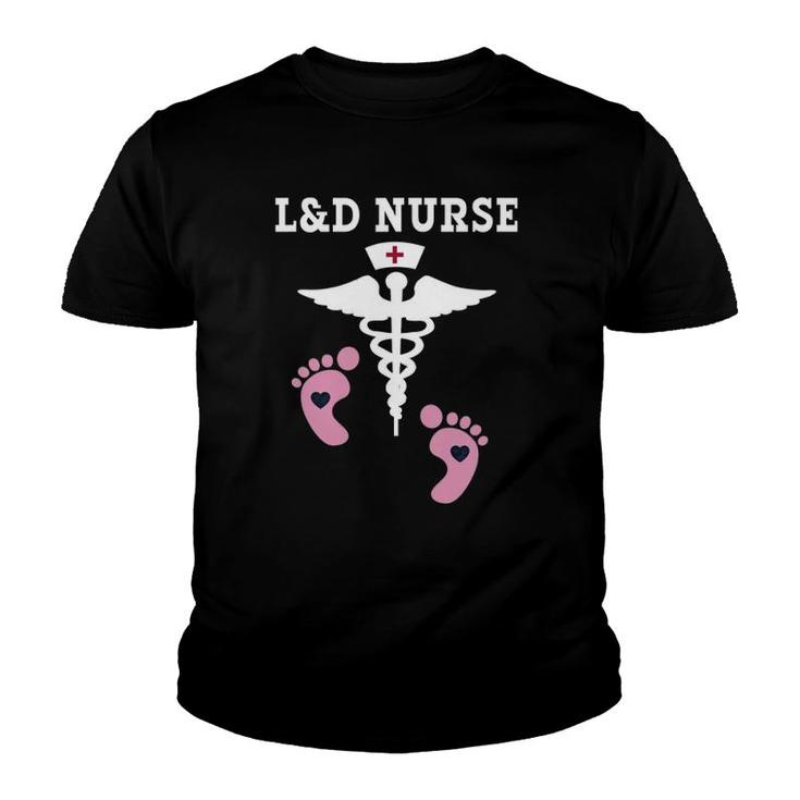 L&D Labor And Delivery Nurse Caduceus Youth T-shirt