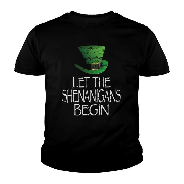 Let The Shenanigans Begin Funny St Patrick's Day Men Women Youth T-shirt