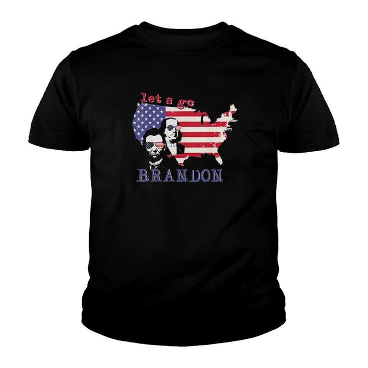 Let’S Go Brandon, Benjamin Franklin-Abraham Lincoln Tee Youth T-shirt