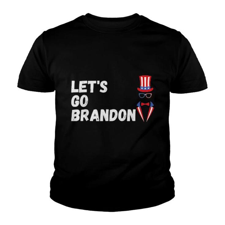 Lets Go Brandon Let’S Go Brandon American Flag Youth T-shirt